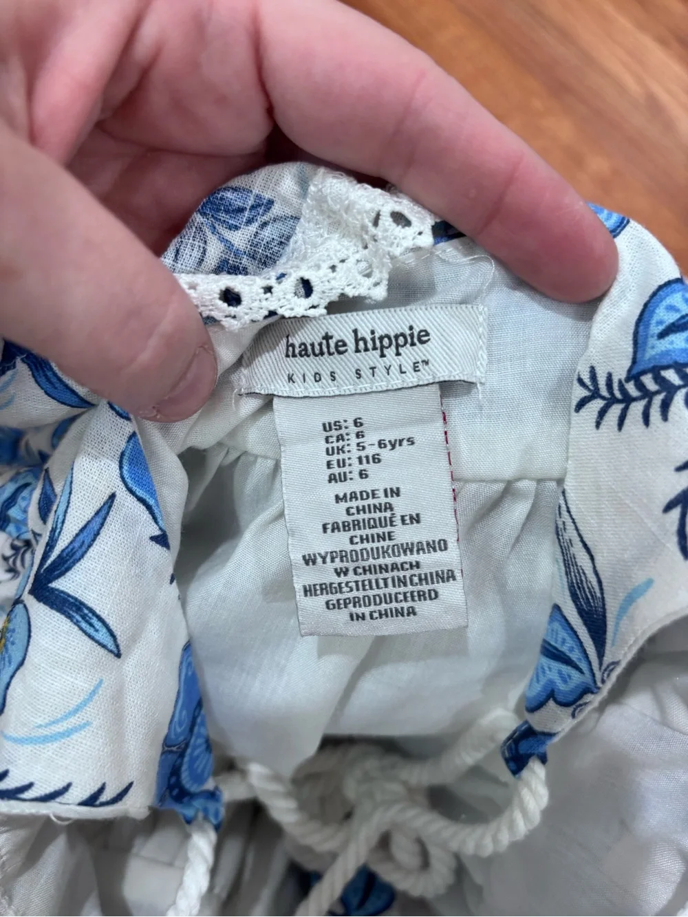 Haute Hippie Girl’s Floral Dress sz 6 NWOT